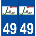 49 Jallais logo autocollant plaque stickers ville