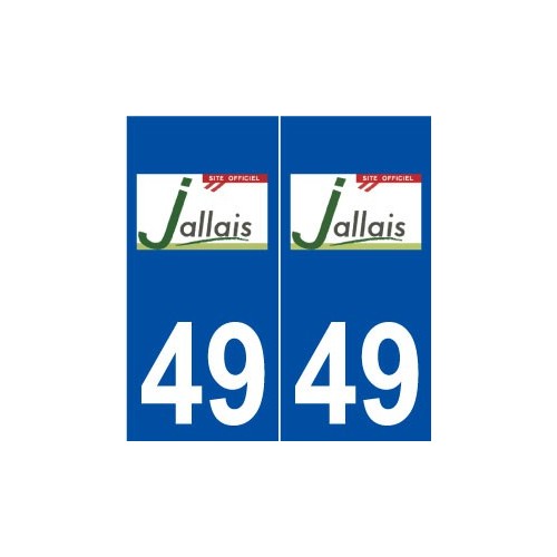49 Jallais logo autocollant plaque stickers ville