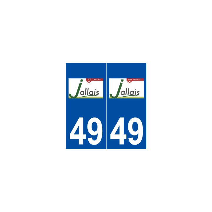 49 Jallais logo autocollant plaque stickers ville