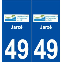 49 Jarzé logo autocollant plaque stickers ville