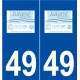 49 Juigné-sur-Loire logo autocollant plaque stickers ville