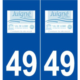 49 Juigné-sur-Loire logo autocollant plaque stickers ville
