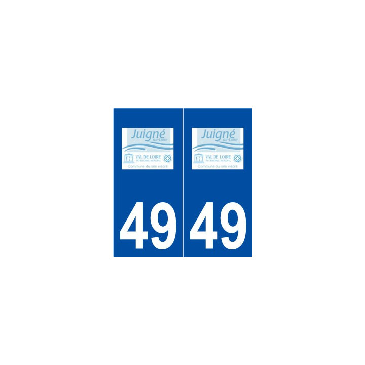 49 Juigné-sur-Loire logo autocollant plaque stickers ville