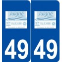 49 Juigné-sur-Loire logo autocollant plaque stickers ville