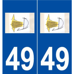 49 Juvardeil logo autocollant plaque stickers ville