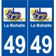 49 La Bohalle logo autocollant plaque stickers ville