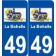 49 La Bohalle logo autocollant plaque stickers ville
