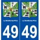 49 La Breille-les-Pins blason autocollant plaque stickers ville