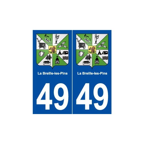 49 La Breille-les-Pins blason autocollant plaque stickers ville