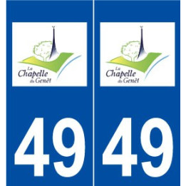 49 La Chapelle-du-Genêt logo autocollant plaque stickers ville
