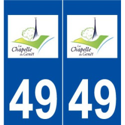 49 La Chapelle-du-Genêt logo autocollant plaque stickers ville