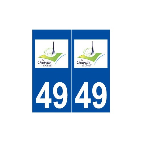49 La Chapelle-du-Genêt logo autocollant plaque stickers ville