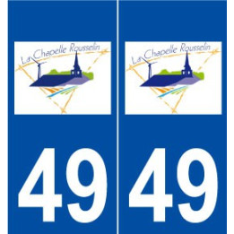 49 La Chapelle-Rousselin logo autocollant plaque stickers ville