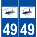 49 La Chapelle-Saint-Florent logo autocollant plaque stickers ville