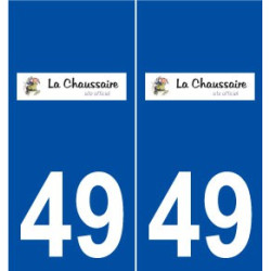 49 La Chaussaire logo autocollant plaque stickers ville