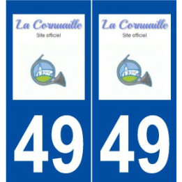 49 La Cornuaille logo autocollant plaque stickers ville
