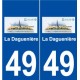 49 La Daguenière logo autocollant plaque stickers ville