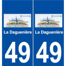 49 La Daguenière logo autocollant plaque stickers ville