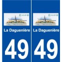 49 La Daguenière logo autocollant plaque stickers ville