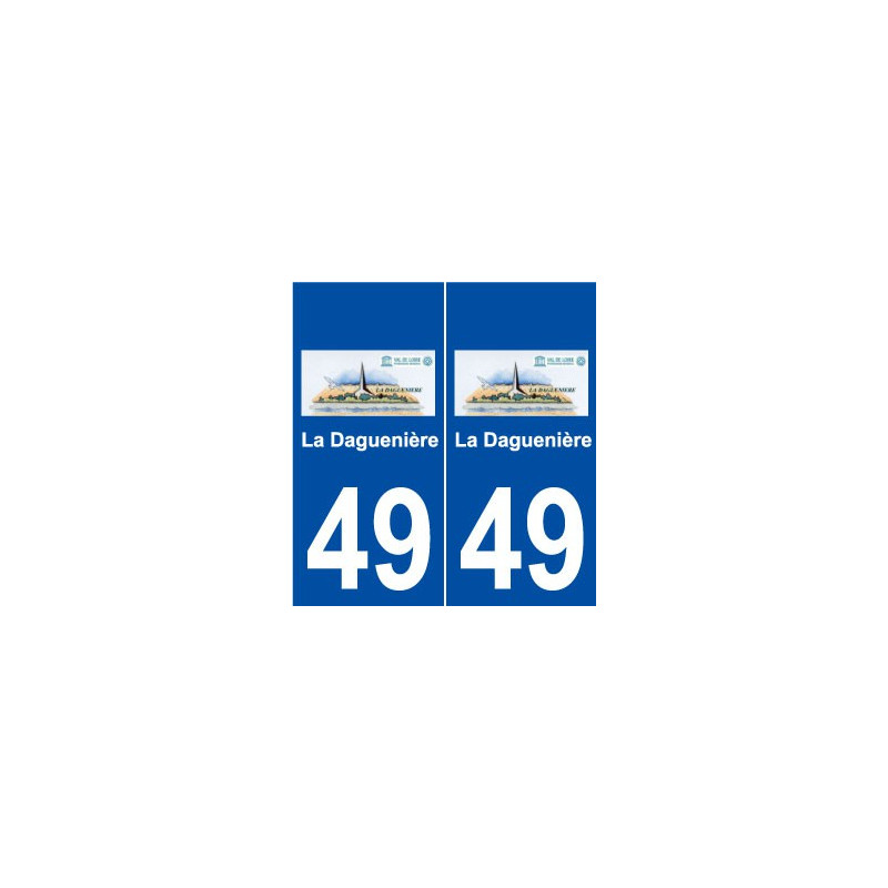 49 La Daguenière logo autocollant plaque stickers ville