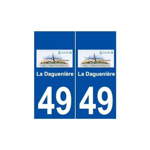 49 La Daguenière logo autocollant plaque stickers ville