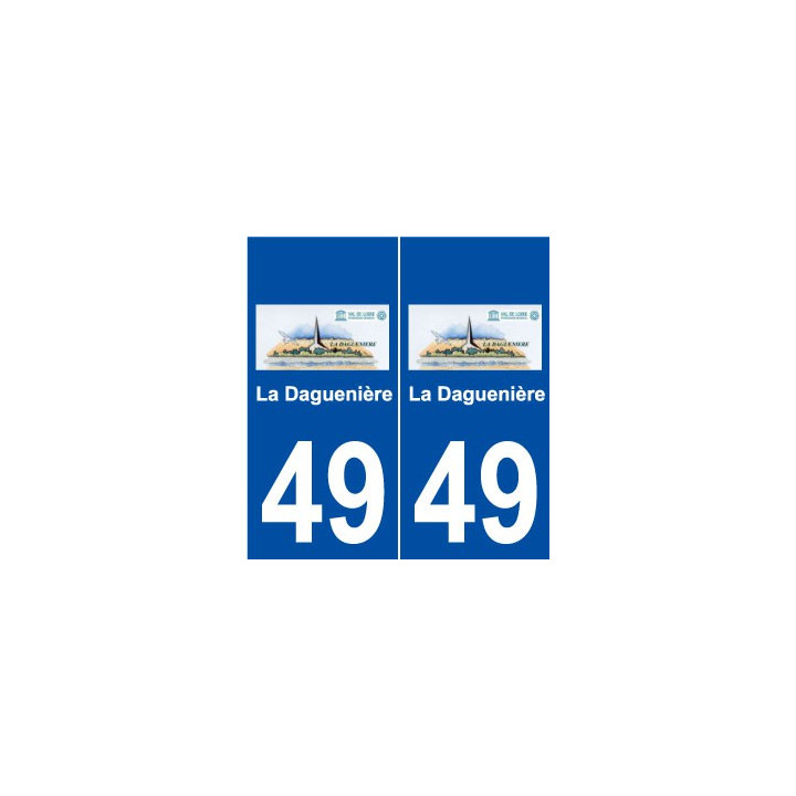 49 La Daguenière logo autocollant plaque stickers ville