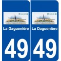 49 La Daguenière logo autocollant plaque stickers ville