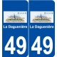 49 La Daguenière logo autocollant plaque stickers ville