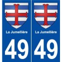 49 La Jumellière blason autocollant plaque stickers ville