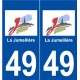 49 La Jumellière logo autocollant plaque stickers ville