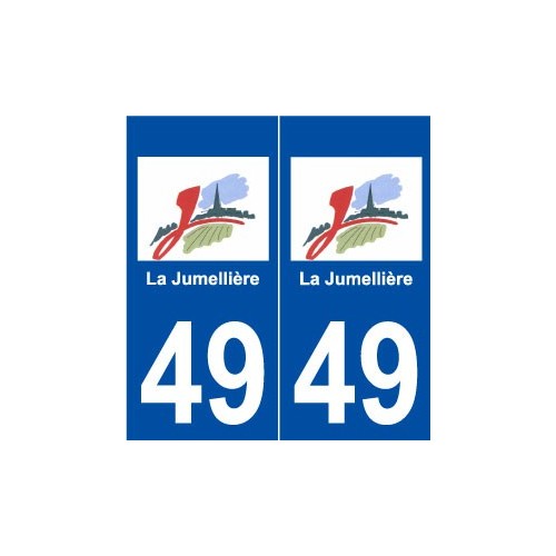 49 La Jumellière logo autocollant plaque stickers ville