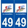 49 La Jumellière logo autocollant plaque stickers ville