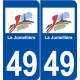 49 La Jumellière logo autocollant plaque stickers ville