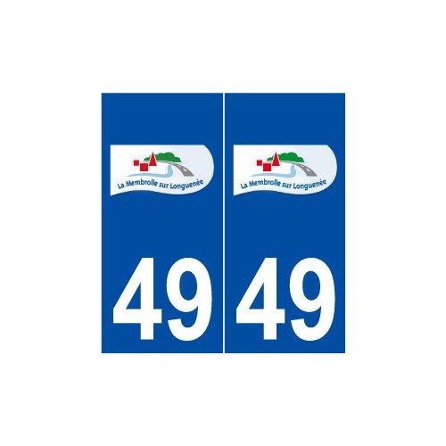 49 La Membrolle-sur-Longuenée logo autocollant plaque stickers ville