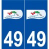 49 La Membrolle-sur-Longuenée logo autocollant plaque stickers ville