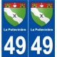 49 La Poitevinière blason autocollant plaque stickers ville