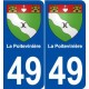 49 La Poitevinière blason autocollant plaque stickers ville