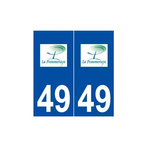 49 La Pommeraye logo autocollant plaque stickers ville
