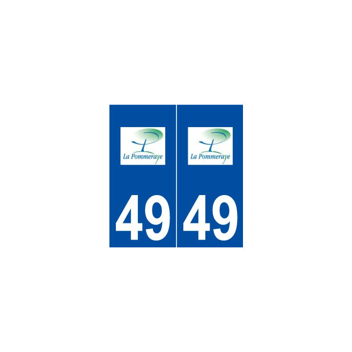 49 La Pommeraye logo autocollant plaque stickers ville
