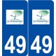 49 La Pommeraye logo autocollant plaque stickers ville