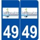 49La Pouëze logo autocollant plaque stickers ville