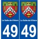 49 La Salle-de-Vihiers blason autocollant plaque stickers ville