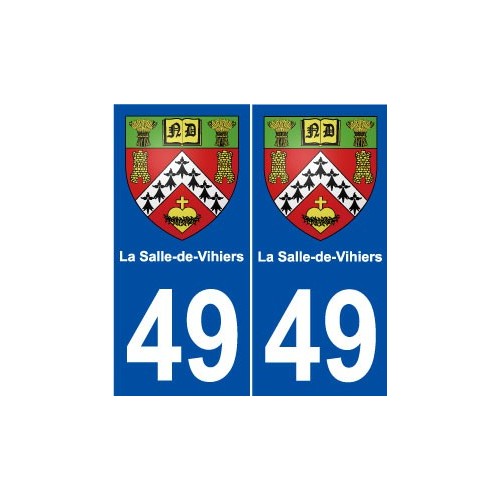 49 La Salle-de-Vihiers blason autocollant plaque stickers ville