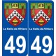 49 La Salle-de-Vihiers blason autocollant plaque stickers ville