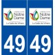 49 La Salle-de-Vihiers logo autocollant plaque stickers ville