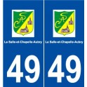 49 La Salle-et-Chapelle-Aubry logo autocollant plaque stickers ville