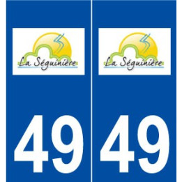 49 La Séguinière logo autocollant plaque stickers ville