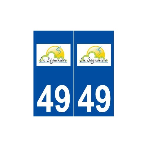 49 La Séguinière logo autocollant plaque stickers ville