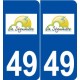 49 La Séguinière logo autocollant plaque stickers ville
