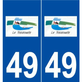 49 La Tessoualle logo autocollant plaque stickers ville